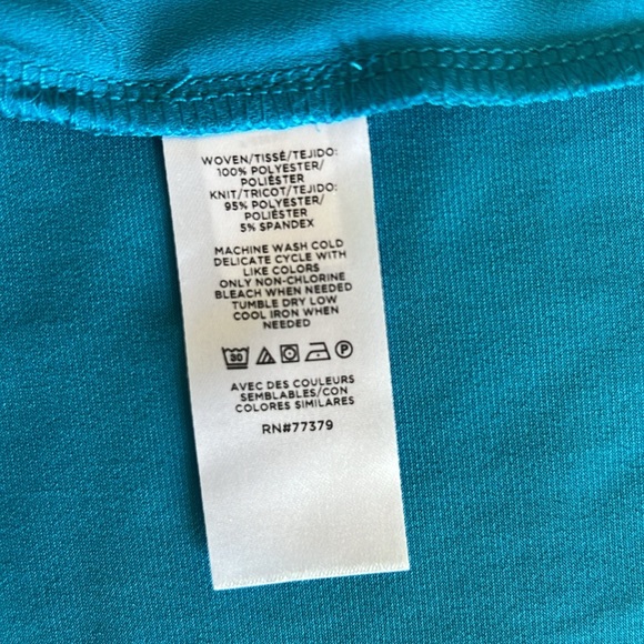 New Ann Taylor Mixed Media Tie Neck Shell - Picture 7 of 7